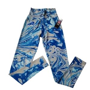 Zubaz NFL Women's Detroit Lions Team Swirl Leggings (S)
